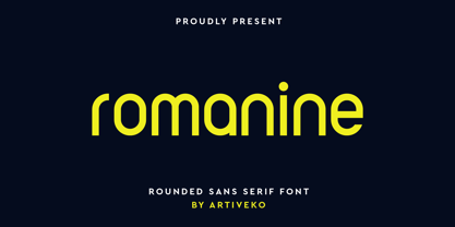 Romanine Font Poster 1