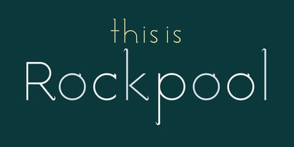 Rockpool Font Poster 1