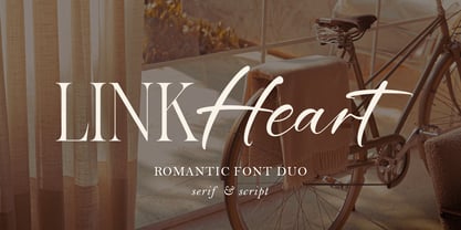 Link Heart Elegant Font Duo Font Poster 1
