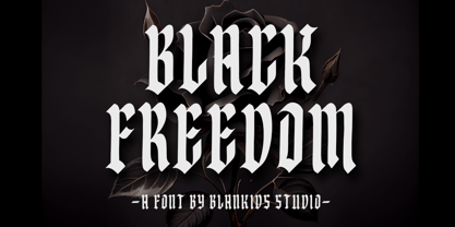 Black Freedom Font Poster 1