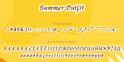 Summer Outfit Font Poster 6