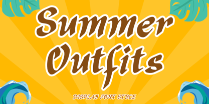 Summer Outfit Font Poster 1