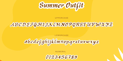 Summer Outfit Font Poster 5