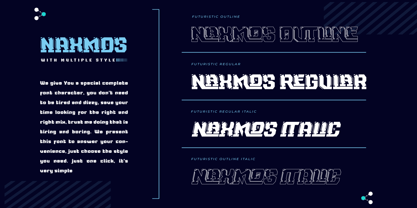 Naxmos Font Poster 2