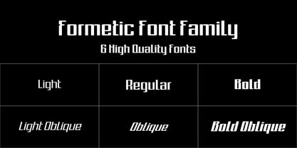 Formetic Font Poster 2