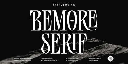 Bemore Serif Font Poster 1