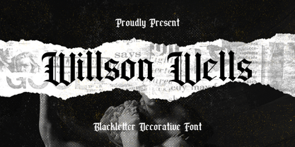 Wilson wells Font Poster 1