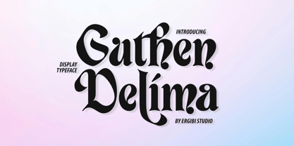 Guthen Delima Font Poster 1