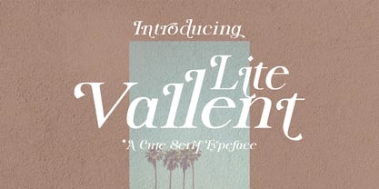 Lite Vallent Font Poster 1