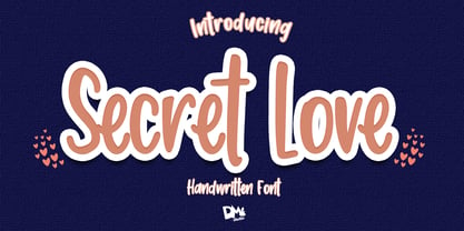 Secret Love Font Poster 1