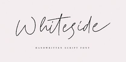 Whiteside Font Poster 1