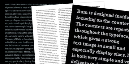 Rum Serif Font Poster 2