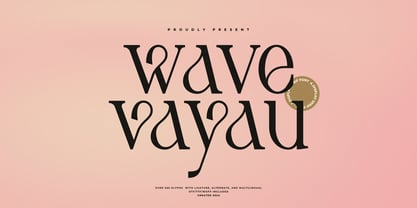 Wave Vayau Font Poster 1