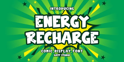 Energy Recharge Font Poster 1