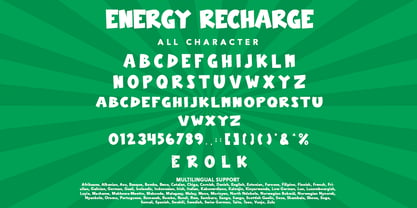 Energy Recharge Font Poster 7