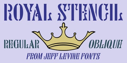 Royal Stencil JNL Font Poster 1