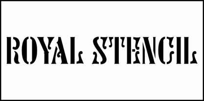 Royal Stencil JNL Font Poster 2