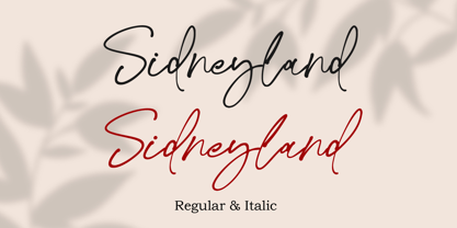 Sidneyland Font Poster 11