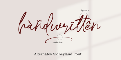 Sidneyland Font Poster 10