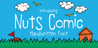 Nuts Comic Font Poster 1