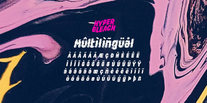 Hyper Bleach Font Poster 7