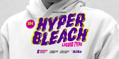 Hyper Bleach Font Poster 1