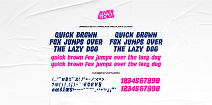 Hyper Bleach Font Poster 6