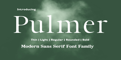 Pulmer Font Poster 1