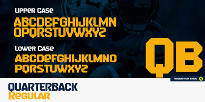 Quarterback Font Poster 2