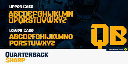 Quarterback Font Poster 4