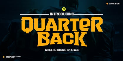 Quarterback Font Poster 1