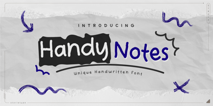 Handy Notes Font Poster 1