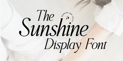 The Sunshine Display Font Poster 1