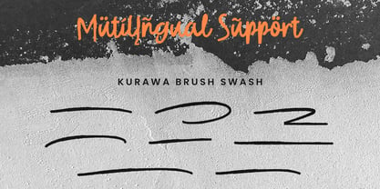 Kurawa Brush Fuente Póster 6