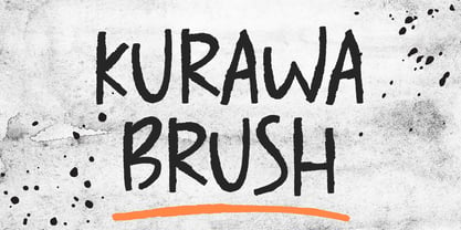 Kurawa Brush Fuente Póster 1