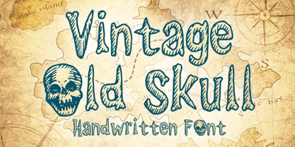 Vintage Old Skull 2.0 Font Poster 1