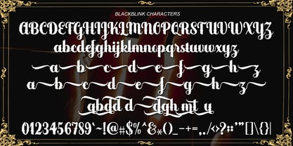 Blackblink Font Poster 4