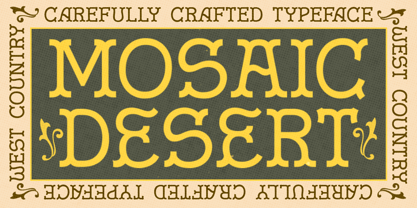 Mosaic Desert Font Poster 1
