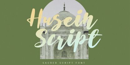 Husein Script Font Poster 1