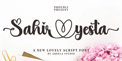 Sahir Yesta Font Poster 1