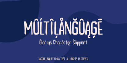 Jacquelinia Font Poster 2