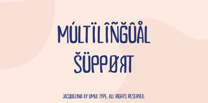 Jacquelinia Font Poster 7