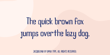 Jacquelinia Font Poster 4