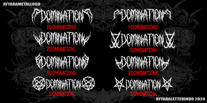 Domination Font Poster 5