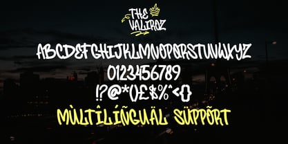 The Valiroz Font Poster 2