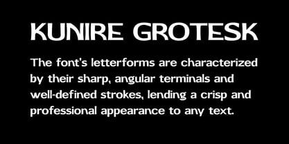 Kunire Grotesk Font Poster 15