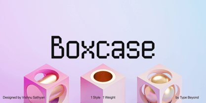 Boxcase Font Poster 1