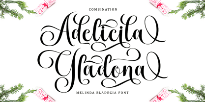 Melinda Bladegia Font Poster 2
