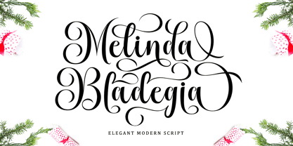 Melinda Bladegia Font Poster 1