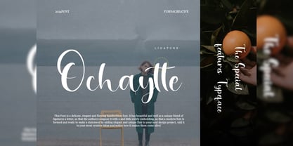 Ochaytte Font Poster 2